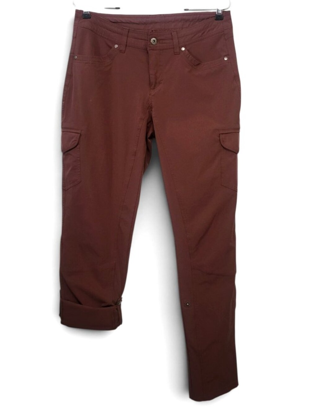 KUHL Freeflex Roll-Up Cargo Pant Burnt Sienna Convertible Hiking Travel Trouser